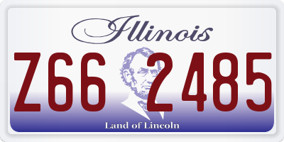 IL license plate Z662485