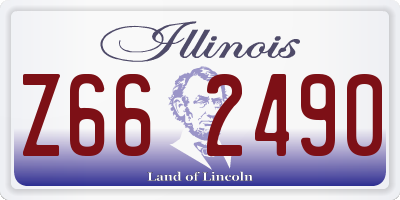 IL license plate Z662490