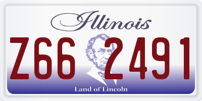 IL license plate Z662491