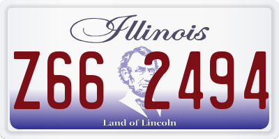 IL license plate Z662494