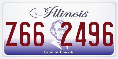 IL license plate Z662496