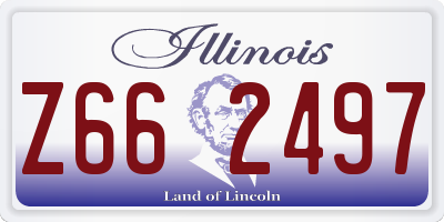 IL license plate Z662497