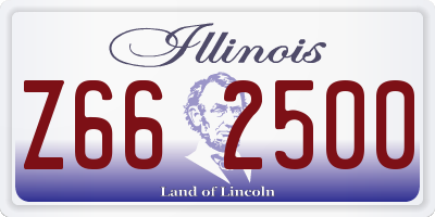 IL license plate Z662500