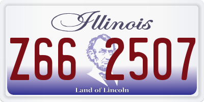 IL license plate Z662507