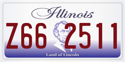 IL license plate Z662511
