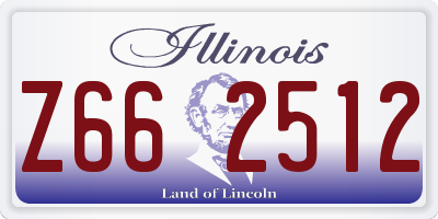 IL license plate Z662512