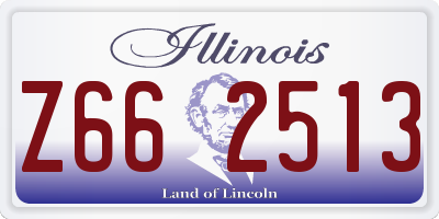 IL license plate Z662513