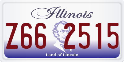 IL license plate Z662515