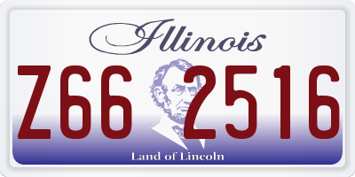 IL license plate Z662516