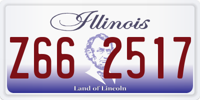 IL license plate Z662517