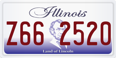 IL license plate Z662520