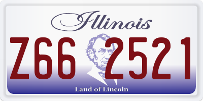 IL license plate Z662521