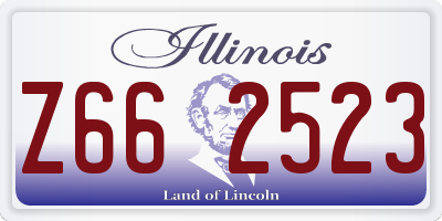 IL license plate Z662523