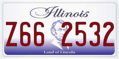 IL license plate Z662532
