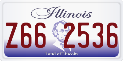 IL license plate Z662536