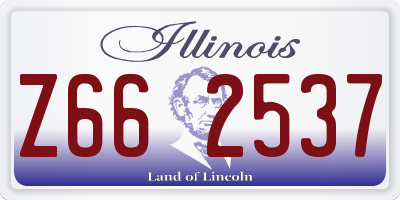 IL license plate Z662537