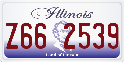 IL license plate Z662539