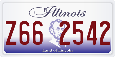 IL license plate Z662542