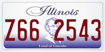 IL license plate Z662543