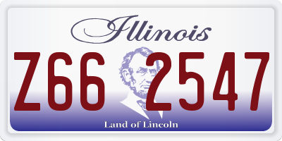 IL license plate Z662547