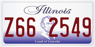 IL license plate Z662549