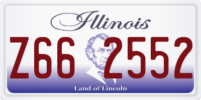 IL license plate Z662552