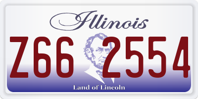 IL license plate Z662554