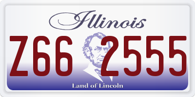 IL license plate Z662555