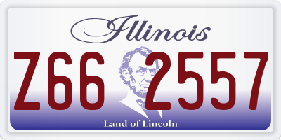 IL license plate Z662557