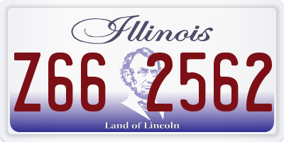 IL license plate Z662562