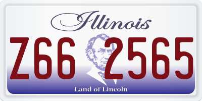 IL license plate Z662565