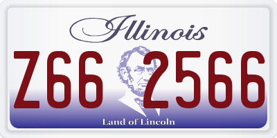 IL license plate Z662566