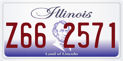IL license plate Z662571