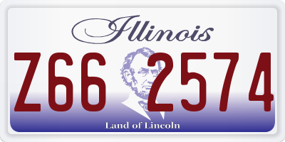 IL license plate Z662574