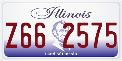 IL license plate Z662575