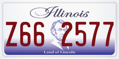 IL license plate Z662577