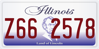 IL license plate Z662578