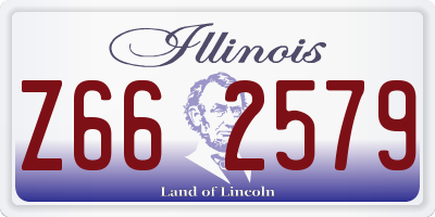 IL license plate Z662579