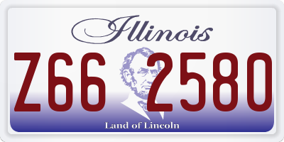 IL license plate Z662580