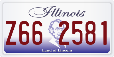 IL license plate Z662581