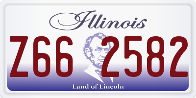 IL license plate Z662582