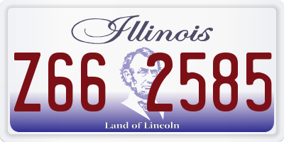 IL license plate Z662585