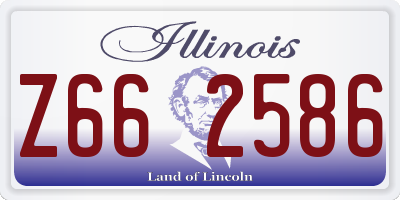 IL license plate Z662586