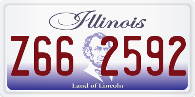 IL license plate Z662592