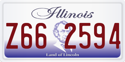 IL license plate Z662594