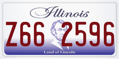 IL license plate Z662596
