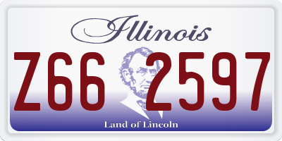 IL license plate Z662597