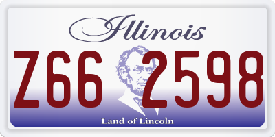 IL license plate Z662598