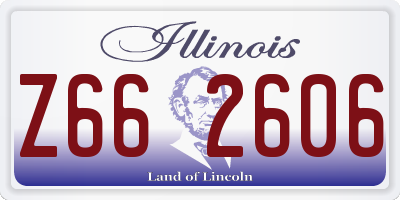 IL license plate Z662606