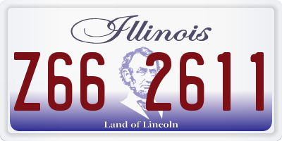 IL license plate Z662611